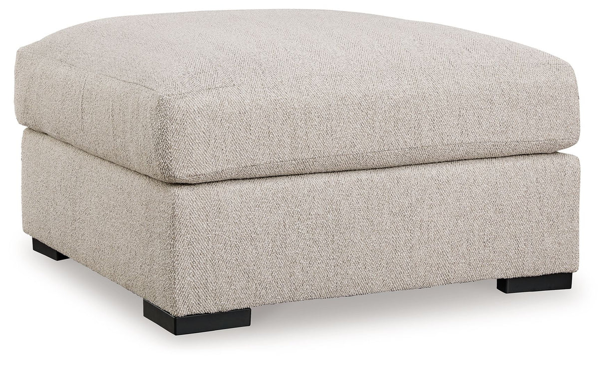 Ballyton - Oversized Accent Ottoman - Sand