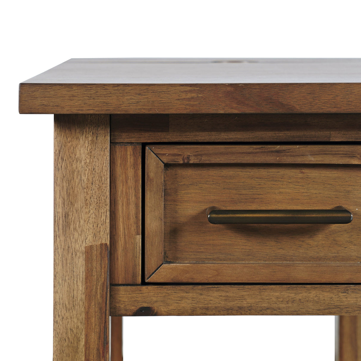 Claremont - Usb Table - Wire Brush Brown
