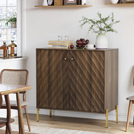 Sideboard Buffet With Storage For Living Room - Walnut