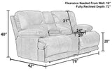 Voyager - Lay Flat Console Reclining Loveseat