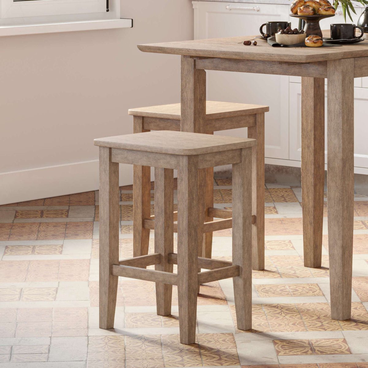 Eastern Tides - Backless Counter Stool (Set of 2)