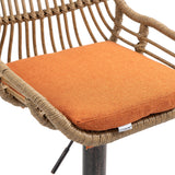 Modern Swivel Bar Stools Adjustable Counter Chairs With Footrest (Set of 2)