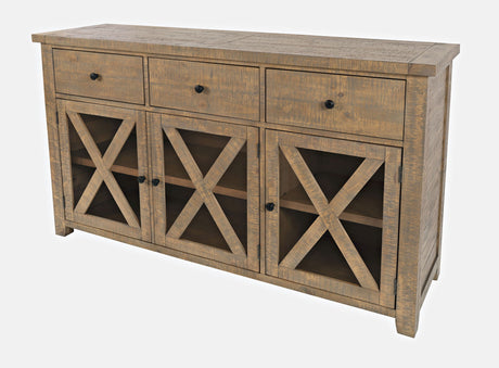 Carlyle Crossing - Server - Distressed Medium Brown