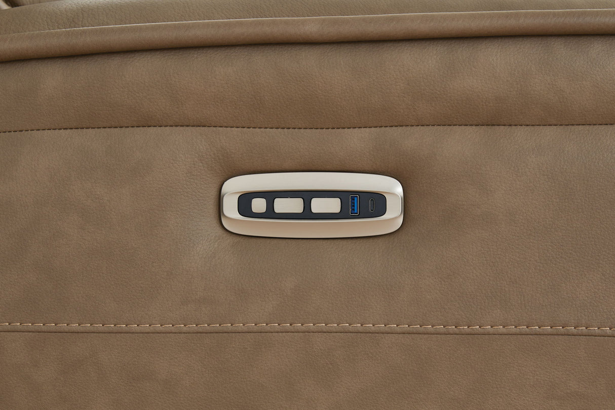 Glencroft - Power Recliner / Adjustable Headrest - Sahara