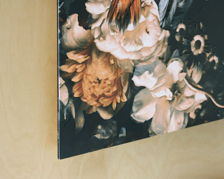 Valfer - Orange / Black / White - Wall Art