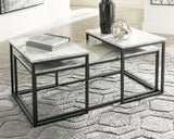 Donnesta - Occasional Table Set (Set of 3) - Gray / Black