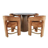 Gwen - 5 Piece Counter Dining Set - Dark Brown Table
