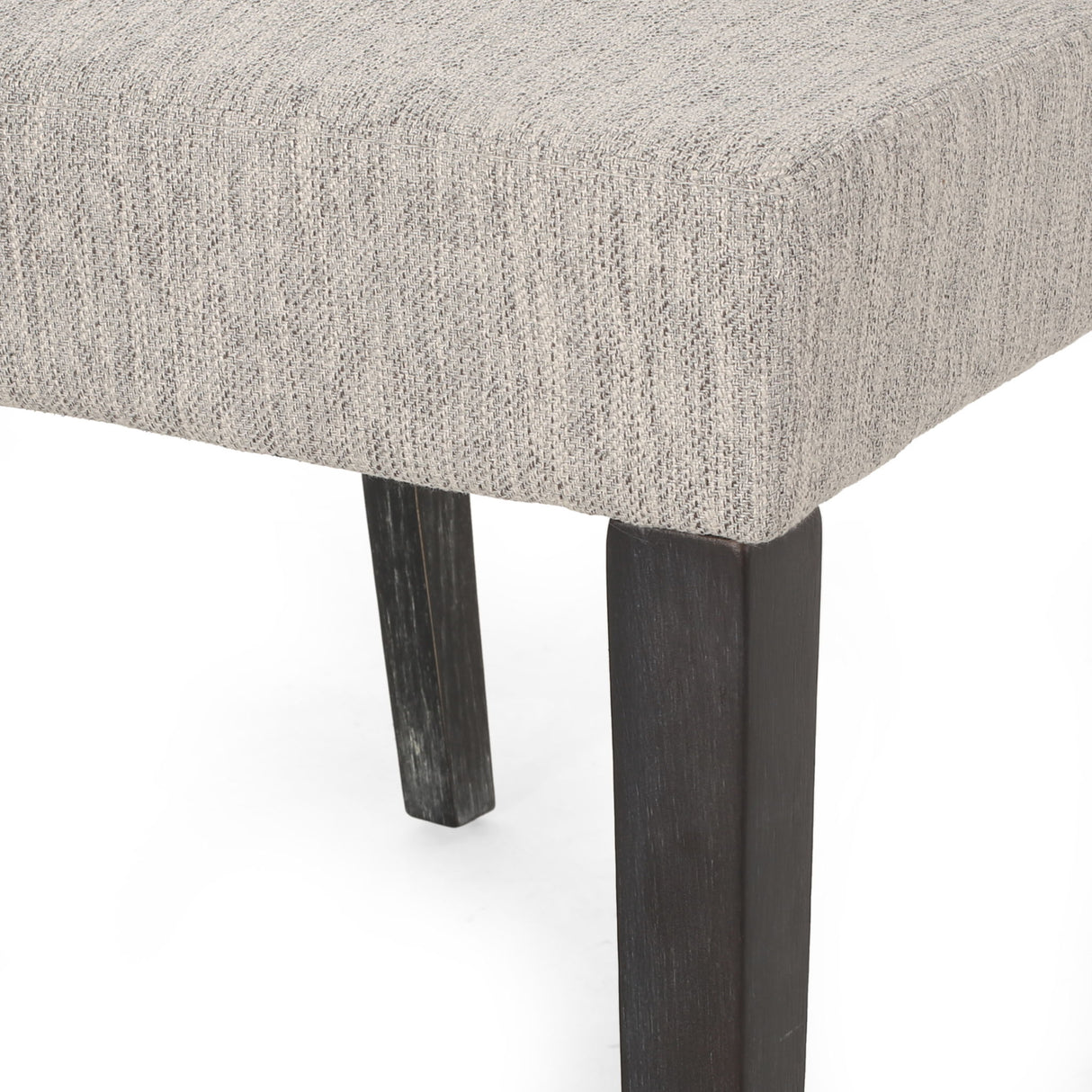 Contemporary Dining Chair With Upholstered Seating And Tapered Legs