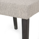Contemporary Dining Chair With Upholstered Seating And Tapered Legs