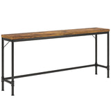 Tribesigns - Extra Long Console Table - Brown / Black