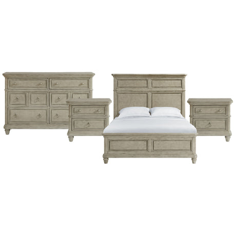 Whit-Ash - Panel Bedroom Set With Door Chest