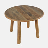 Reclamation - Round Dining Table - Rustic Unfinished Brown