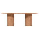Breck - 84" Double Pedestal Dining Table - Brown