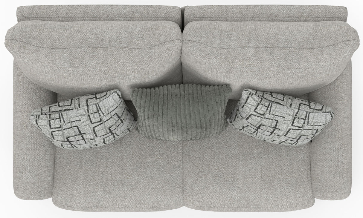 Maxwell - Power Deep Seat Reclining Loveseat - Cream