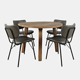 Reclamation - 5 Piece Dining Set With Upholstered Chairs