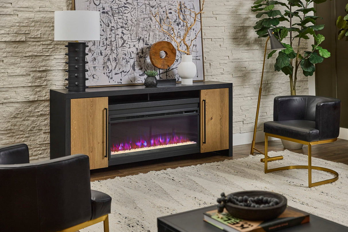 77" Fireplace Console w/ 42" Insert