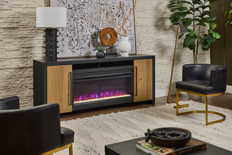 77" Fireplace Console w/ 42" Insert