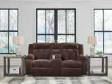 Free Wake - Chocolate - Double Relcining Power Loveseat With Console