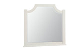 Maple Road - Scalloped Mirror With Beveled Glass - Soft White