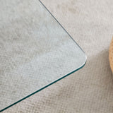 Contemporary Style Glass Top Coffee Table