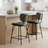 Owen - Upholstered Counter Stool (Set of 2)