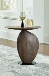 Cormmet - Accent Table - Brown / Black