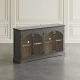 Archdale Gothic Arch 4 Door Accent Cabinet