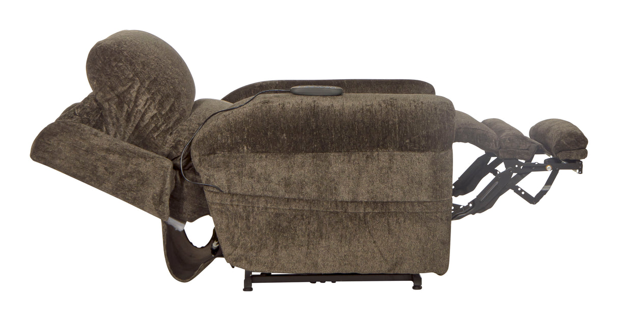 Warner - Power Headrest With Lumbar Power Lay Flat Recliner