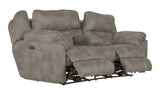 Ferrington - Power Lay Flat Reclining Console Loveseat with Power Adjustable Headrest