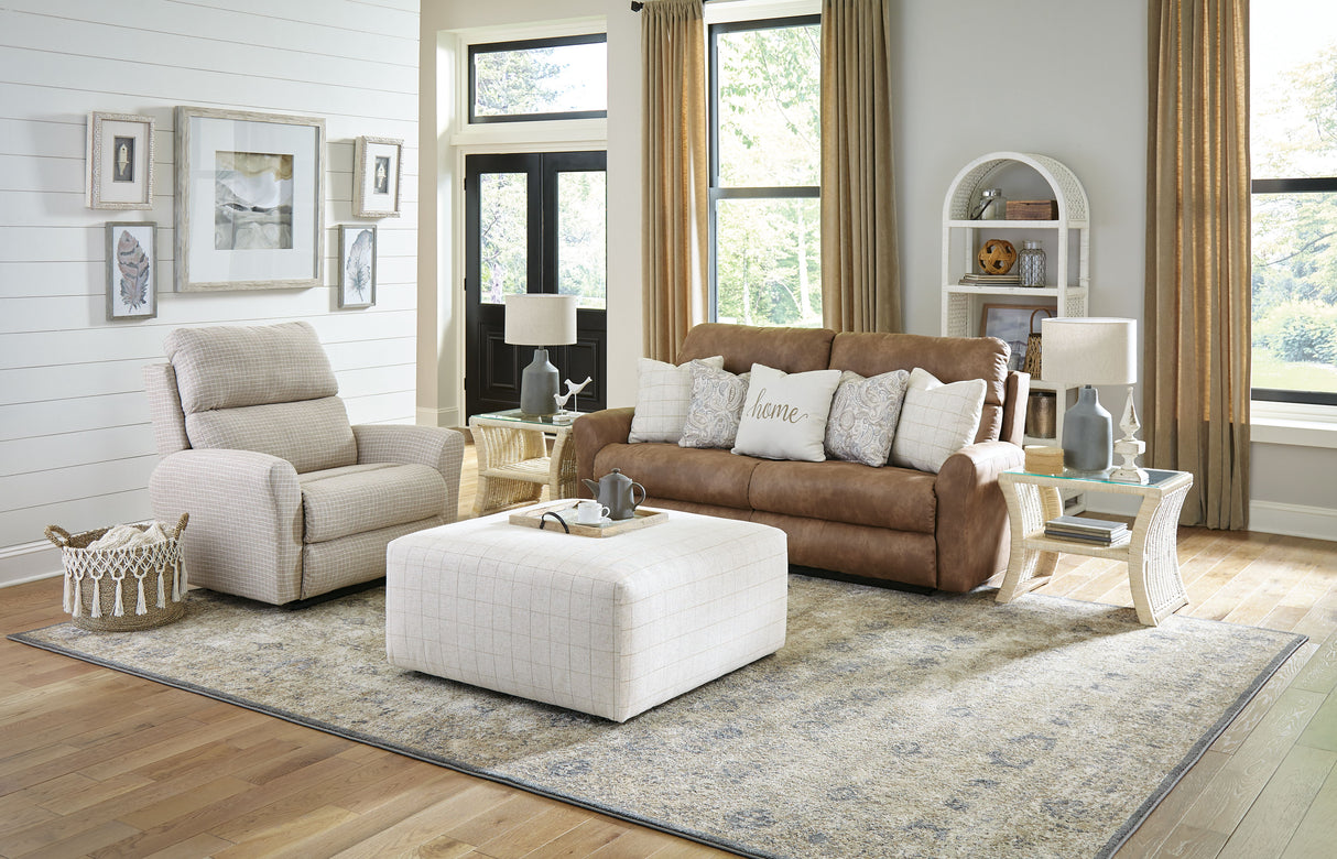 Justine - Lay Flat Extra Wide Recliner - Sandstone