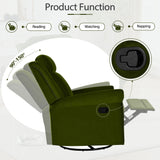 360 Degrees Swivel Recliner Manual Rocking Recliner Home With Adjustable Backrest
