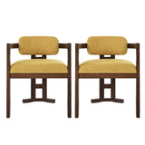 Stylish Indoor Upholstered Wood Dining Chair (Set of 2)