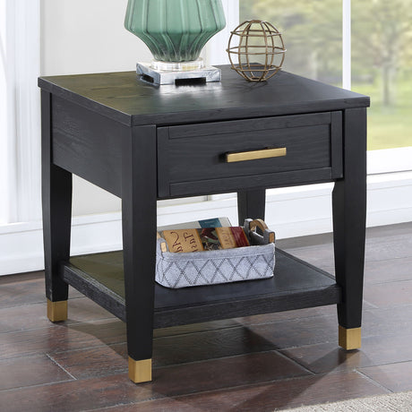 Yves - End Table - Black