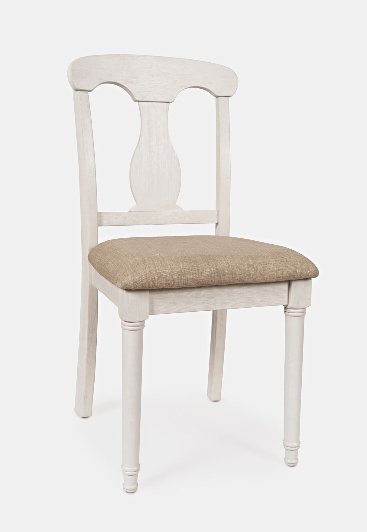 Grafton Farms - Desk Chair - Brushed White / Light Brown