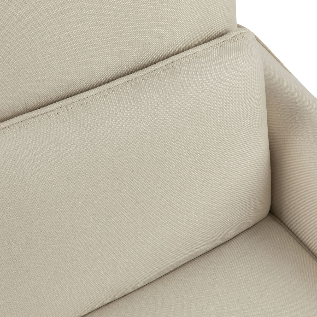 Upholstered Push Recliner Chair With Rubber Wood Legs For Living Room