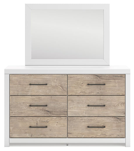 Charbitt - Two-tone - Dresser And Mirror