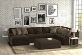 Mammoth - 3 Piece Sectional With Cocktail Ottoman (LSF Chaise) - Chocolate
