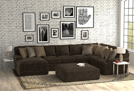 Mammoth - 3 Piece Sectional With Cocktail Ottoman (LSF Chaise) - Chocolate