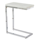 Echo - Marble Top Chairside Table - White