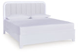 Jarlee - 4 Pc. - King Panel Bed, Dresser, Mirror And Nightstand - White
