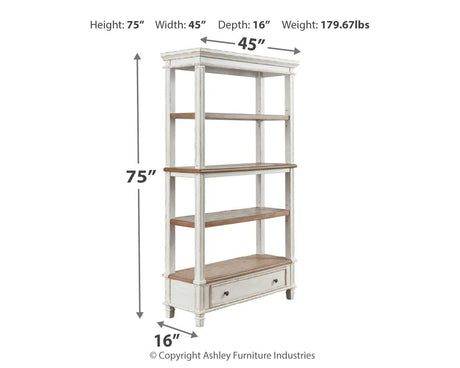 Realyn - Bookcase - Brown / White