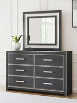 Zuraleus - Black - Six Drawer Dresser