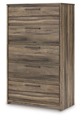Elbrim - Brown - Five Drawer Chest