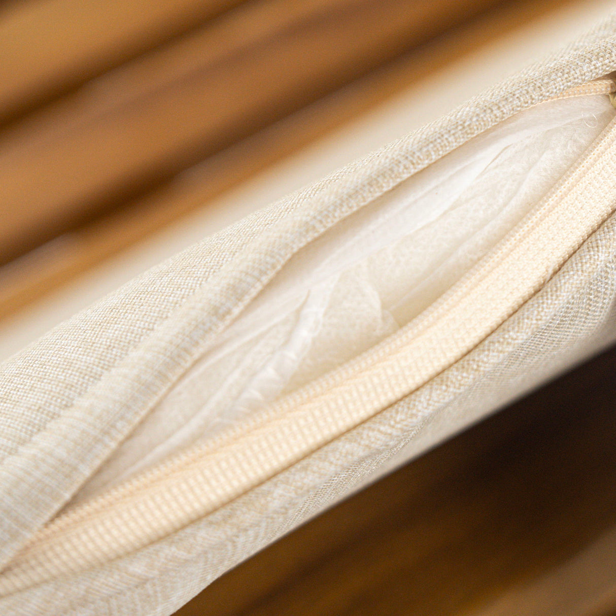 Preston - Outdoor Dining Chair With Cushion (Set of 2) - Teak / Beige