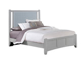 Bonanza - Ocean Blue Upholstered Bed With Mansion Footboard