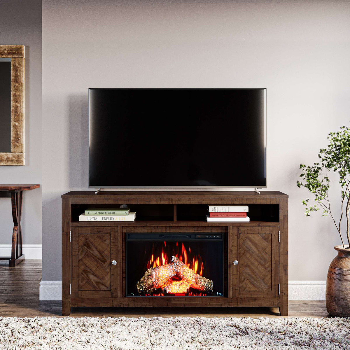 Fairview - Electric Fireplace Media Console