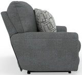 Maxwell - Power Deep Seat Reclining Loveseat - Dolphin