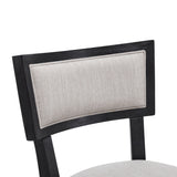 Upholstered Counter Height Bar Stools With Comfy Back (Set of 2)