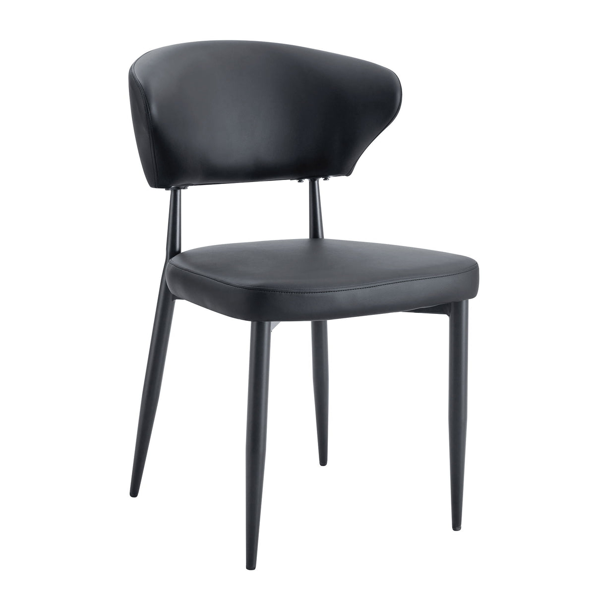 Minimalist Ergonomic Dining Chair With Curved Backres (Set of 4)