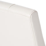 Carter - 5 Tuft Dining Chair With Button Tufted Backrest And Espresso Legs - Ivory